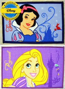 Disney Nylon Floor Mat Doormat Set Of 2 Princess Snow White And