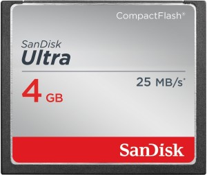 SanDisk Ultra 4 GB Compact Flash UHS Class 3 25 MB/s  Memory Card