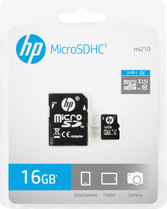 HP U1 16 GB MicroSD Card Class 10 90 MB/s Memory Card