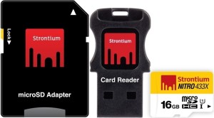 Strontium Nitro 16 GB MicroSD Card Class 10 65 MB/s  Memory Card