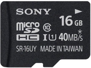 Sony 16 GB MicroSDHC Class 10 40 MB/s  Memory Card