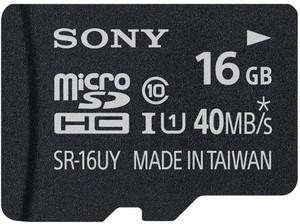 Sony 16 GB MicroSDHC Class 10 40 MB/s Memory Card