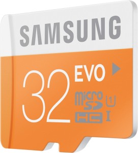 Samsung Evo 32 GB MicroSDHC Class 10 48 MB/s  Memory Card