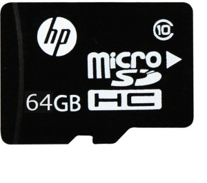 HP 64 GB MicroSDHC Class 10 9 MB/s  Memory Card