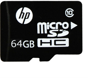 HP 64 GB MicroSDHC Class 10 9 MB/s Memory Card