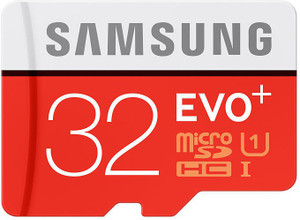 SAMSUNG Evo Plus 32 GB MicroSDHC Class 10 80 MB/s Memory Card