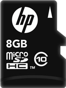 HP 8 GB MicroSDHC Class 10 40 MB/s Memory Card