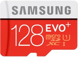 Samsung EVO Plus 128 GB MicroSDXC Class 10 80 MB/s  Memory Card