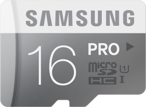 Samsung Pro 16 GB MicroSDHC Class 10 90 MB/s Memory Card