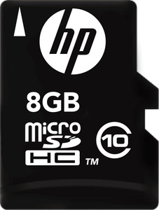 HP 8 GB MicroSDHC Class 10 4 MB/s Memory Card