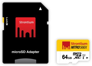 Strontium Nitro 64 GB MicroSDXC Class 10  Memory Card