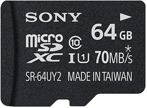 Sony 64 GB MicroSDXC Class 10 70 MB/s Memory Card