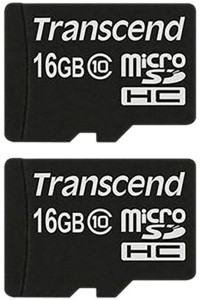 Transcend microSDHC10 (Premium) 16 GB SD Card Class 10 30 MB/s  Memory Card
