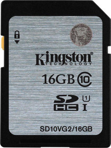 Kingston 16 GB SDHC Class 10 80 MB/s Memory Card