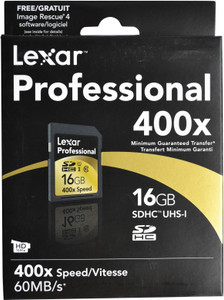 Lexar 16 GB SDHC Class 10 60 MB/s Memory Card