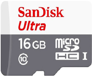SanDisk Ultra 16 GB MicroSDHC Class 10 30 MB/s Memory Card