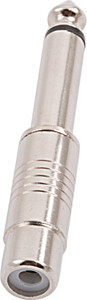 Prodx 6.35mm mono male to rca female metal connector pack of-2 Connector