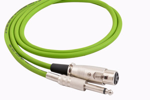 Prodx p-38 silver mono to xlr female microphone-3mtr cable