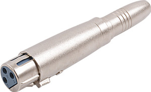 Prodx 3pin xlr female to p38 female microphone Connector