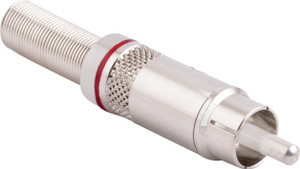 Prodx rca silver Male Plug Audio Video Connector