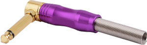 Prodx P-38(6.35mm) right angel mono male plug with spring- special metal connector