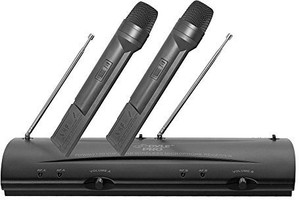 PylePro PDWM2100 Professional Dual VHF Wireless Handheld Microphone System Microphone