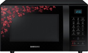 Samsung 21 L Convection Microwave Oven(CE77JD-SB/XTL, Black Sanganeri Pattern)