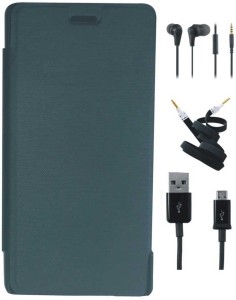 Angel1405 Cover Accessory Combo for flip cover for Y51L with USB Cable AUX and Handsfree