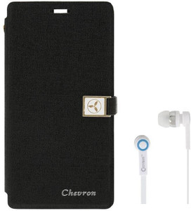 Chevron Royal Armour Flip Cover With Stand Feature for Samsung Galaxy J7 With Chevron 3.5mm White Stereo Earphones Accessory Combo