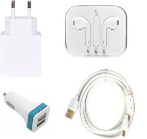 Zootkart Wall Charger Accessory Combo for Apple iPhone 5S