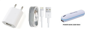 Pinglo Power Bank Accessory Combo for APPLE IPHONE 5, APPLE IPHONE 5S, APPLE IPHONE 6, APPLE IPHONE 6S, APPLE IPHONE 6 PLUS