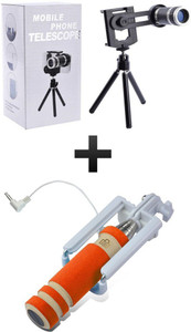 PH Artistic Mobile Phone Lens Accessory Combo for iPhone 6, iPhone 6S, iPhone 5, iPhone 5S, iPhone 6 Plus, iPhone 6S Plus, iPhone 4, Nexus 5, Nexus 5P, Nexus 6, Samsung, HTC, LG, Sony, OnePlus, Micromax