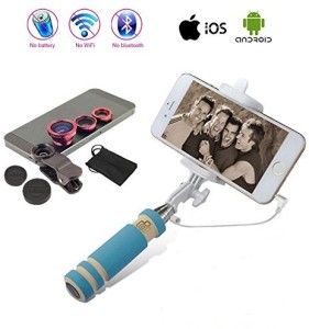 PH Artistic Selfie Stick Accessory Combo for All smartphones, Apple iPhone, Android, Universally Compatible, Samsung