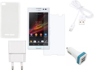 Cell Planet Screen Protector Accessory Combo for Sony Xperia C5