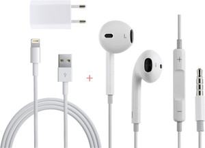 TechnoKraft Wall Charger Accessory Combo for Apple Iphone 5