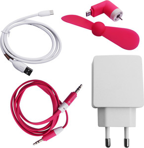 Zebron Wall Charger Accessory Combo for Motorola Moto G3
