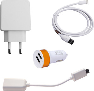 Zebron Wall Charger Accessory Combo for Samsung Galaxy A7