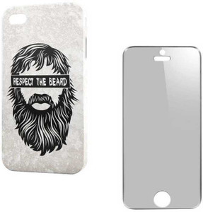 A and B Back Cover & Tempered Glass For Apple iPhone 6 - IP6_3D_SG_1819 Accessory Combo
