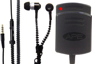 APE Charger and Zipper Handsfreefor Samsung Guru E1200 Accessory Combo