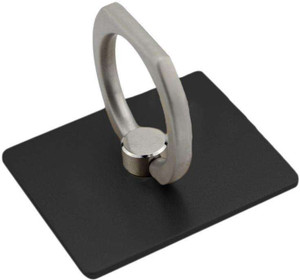 NewveZ Universal Metal Ring 360 Degree Rotating Kickstand Black Mobile Holder