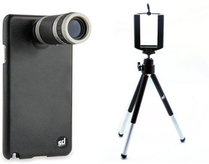 Smiledrive Samsung Galaxy Note 4 8x Optical Zoom Lens Kit With Universal Mobile Tripod Accessory Combo