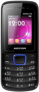 Adcom X9 (Nonu) Dual Sim Mobile- Black & Blue