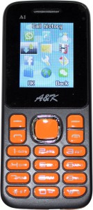 AK Bar Phone A 1(Black, Orange)
