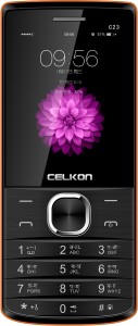 Celkon C23(Black & Orange)