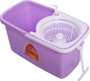 WOTRA Wotra G Mop Quick & Spin Mop with easy wheels and bucket for magic 360 degree cleaning (with 2 refills) Mop Set Mop Set
