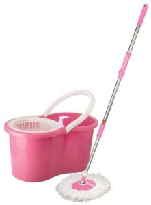 Zavia Pink Plastic Mop Set