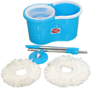 Quick 2 Clean Blue Spin Mop Set