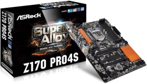 Asrock Z170 Pro4S Motherboard(Black)