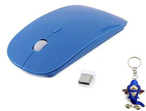Terabyte Sleek Piano Blue Wireless Optical Mouse