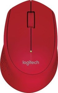 Logitech M-280-Red Wireless Optical Mouse